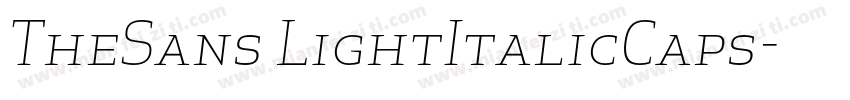 TheSans LightItalicCaps字体转换